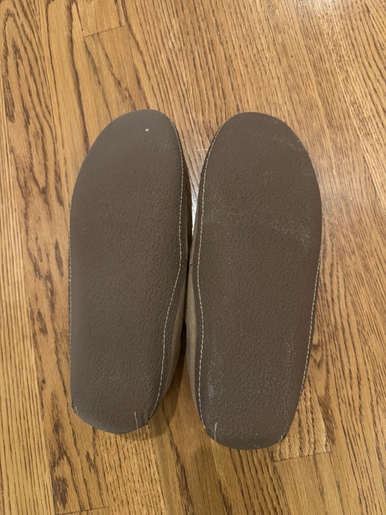 L.L. Bean Suede Fleece Lined Moccasin Slippers, 14